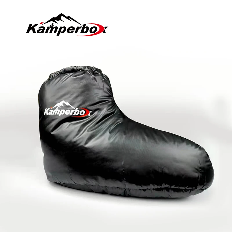 Kamperbox Down Sleeping Slippers Down Socks Camping Down Booties for Sleeping Bag Camping Socks AQ3