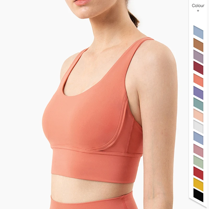 Vnazvnasi New Color Sports Bra Nylon And Spandex Breathable Yoga Tops Back Cross Women Sportswear Outdoor Exercise Clothing