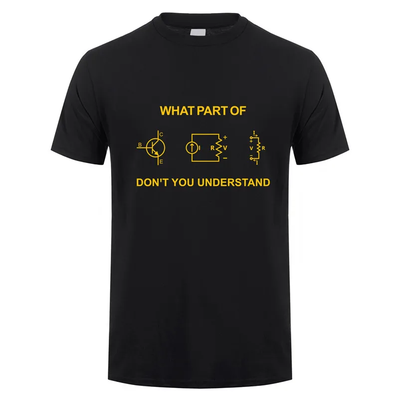 Electrical Engineer T Shirt Summer Men Short Sleeve Cotton Funny Engineering Sarcasm T-shirts Cool Man Tshirt Gift JL-102