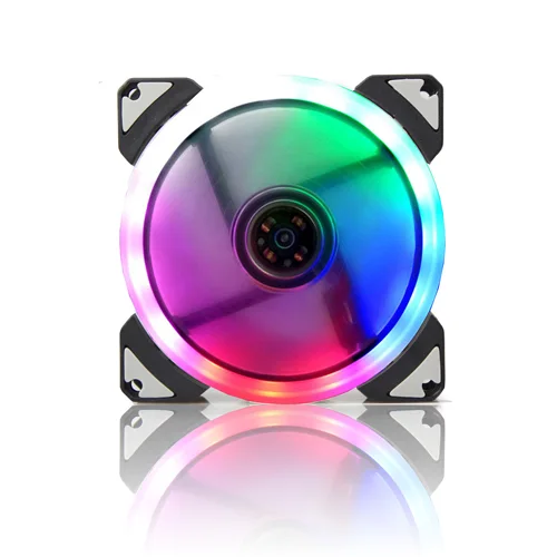 Imagen 2 del producto Ventilador LED de 92mm, ventilador LED de 92x92x25mm CC de 12V, CPU, GPU, caja de ordenador, ventilador enfriador de refrigeración, Control de temperatura de 4 pines