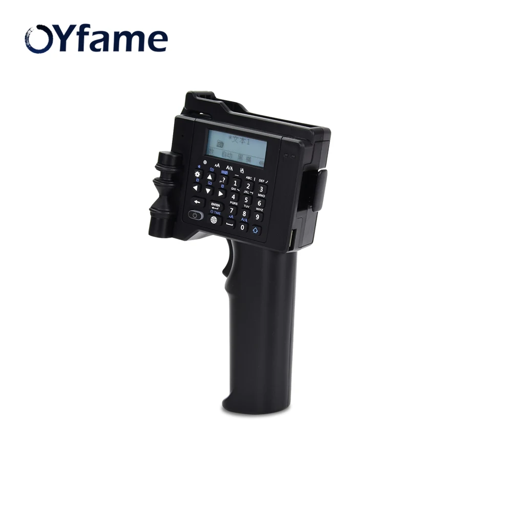 OYfame Portable Printer Handheld Printer 600 DPI Handheld Label Printer For Food Package Plastic Wood Metal Printer