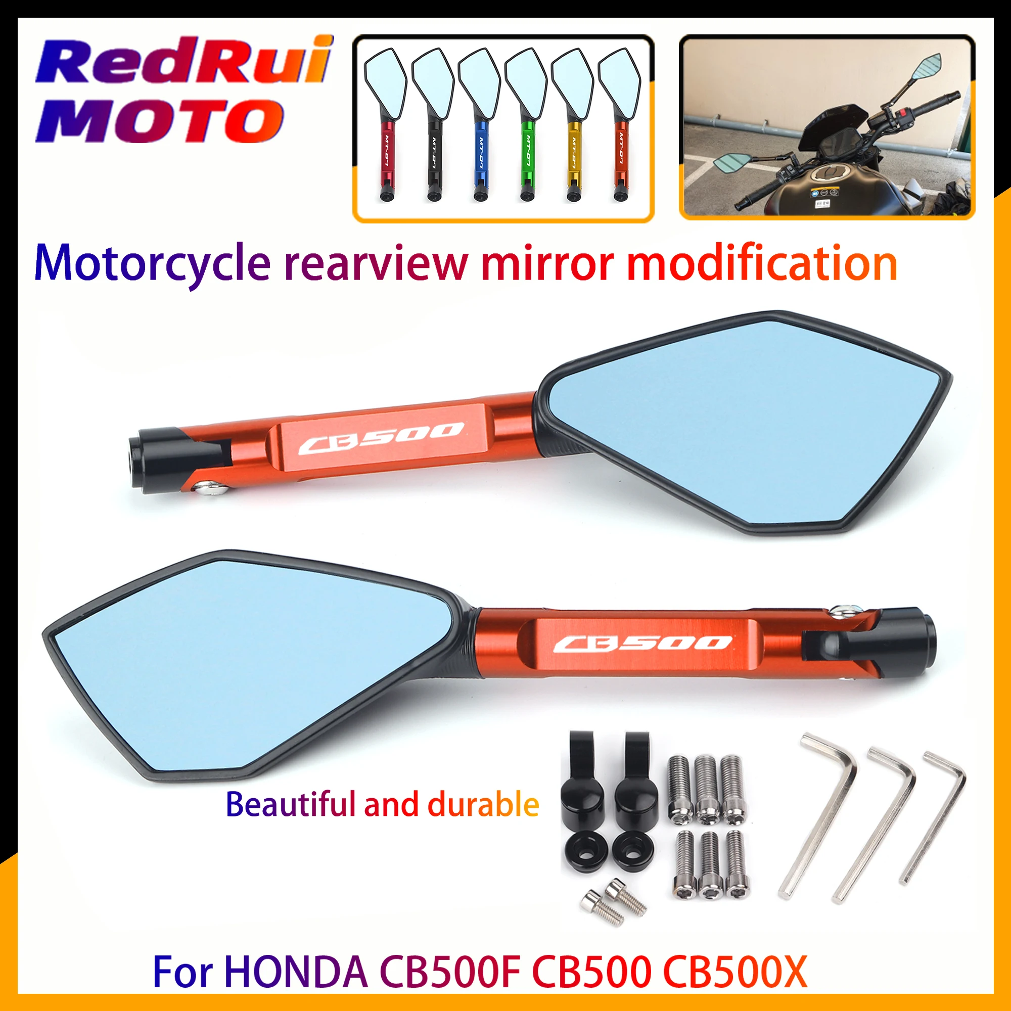 

Universal Motorcycle mirror CNC side Rearview For HONDA CB500F CB500 CB500X