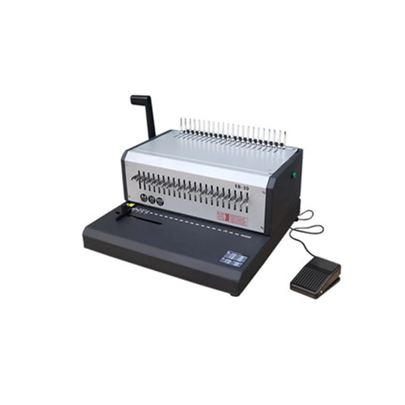 Rubber Ring Clamp Strip Electric Binding Machine EB-30 Automatic 10-hole Clamp Strip Binding Automatic Punching Machine