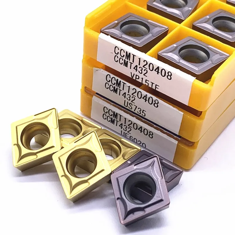 CCMT060204 CCMT060208 CCMT09T304 CCMT09T308 CCMT120404 CCMT120408 VP15TF UE6020 US735 cnc旋盤ツール超硬インサート | turni