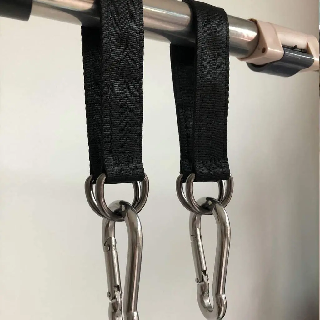 200KG Bearing Load Hanging Belt T-bar Strap Dumbbell Barbell Rope Handles Strap Tree Swing Strap Hook Ring Connecting Belt