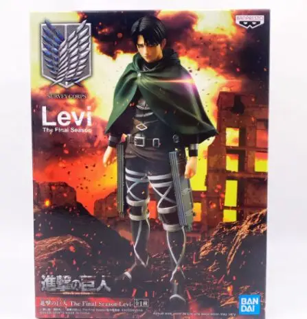 Original BP  Attack on Titan  figure Levi Ackerman model Brinquedos Toy