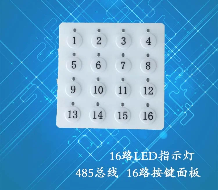 

16-way Relay Board Operation Panel Operate the Relay Board Through the 485 Bus, the Instruction Panel with Indicator Light