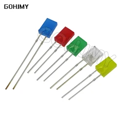 100PCS 2*5*7mm LED Diode 2X5X7mm Square LED Blue light-emitting diode