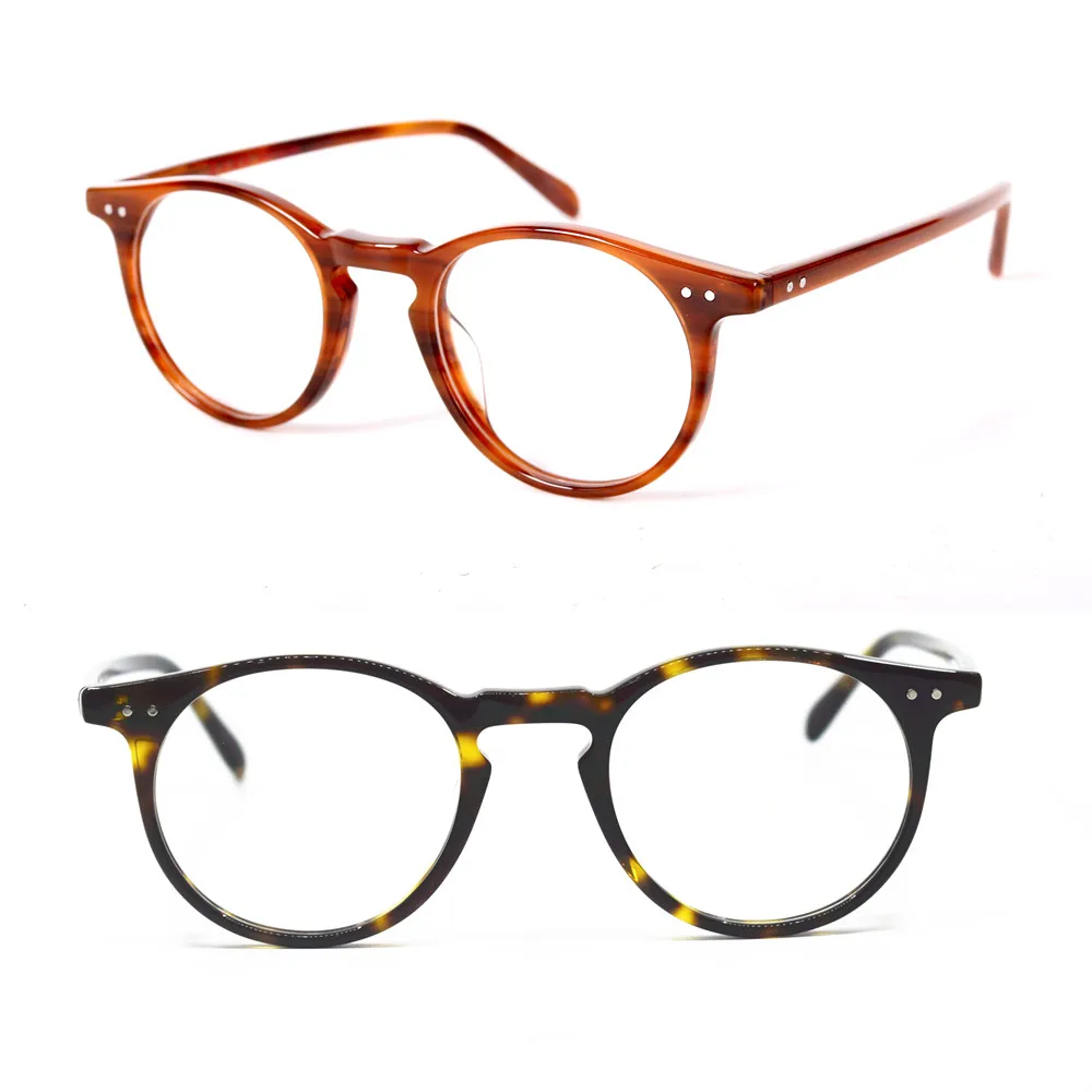 BETSION Vintage Glasses Women Oval Round Eyeglass Frames Handmade Men Full Rim myopia Glasses Spectacles Prescription Eyewear