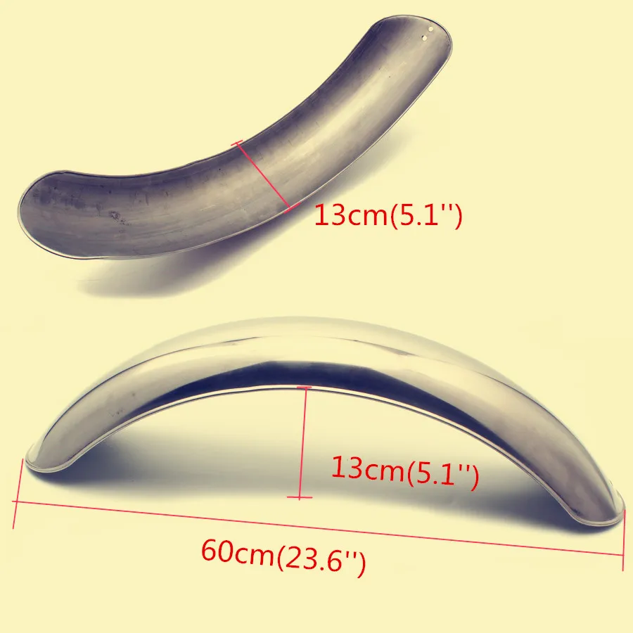 1pcs Motorcycle Retro Rear Gloss Black Metal Fender Mudguard Cover for Harley Bobber Vintage Cafe Racer