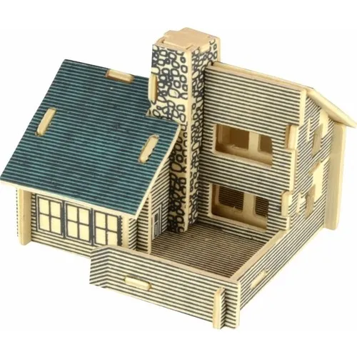 Lederax 3D Wood Model House B