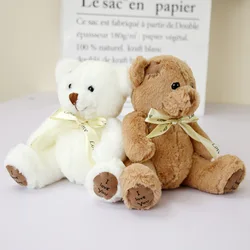 18cm pluszaki niedźwiedź lalka Kawaii pluszowa naszywka niedźwiedź pluszowe zabawki urodziny prezent na boże narodzenie dla miłośników Brinquedos zabawka
