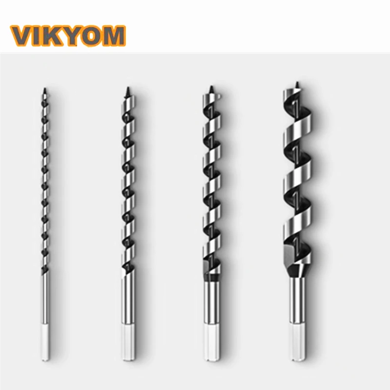 5pcs Hexagonal shank Woodworking drill bit lengthened twist drill Door keyhole Hole opener tool