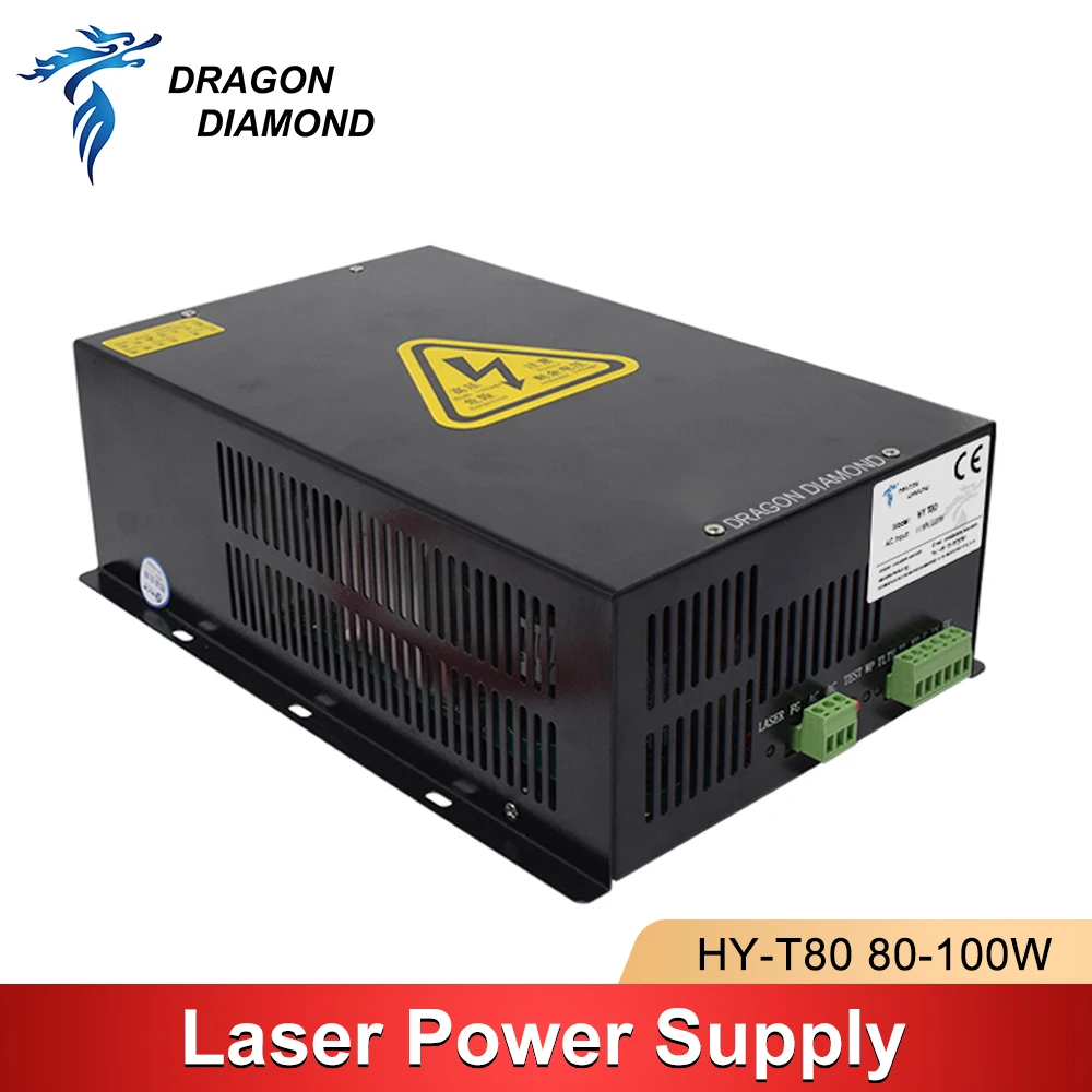 Dragon Diamond 80W CO2 Laser Power Supply For Laser Tube For CO2 Laser Engraving and Cutting Machine HY-T80 Series