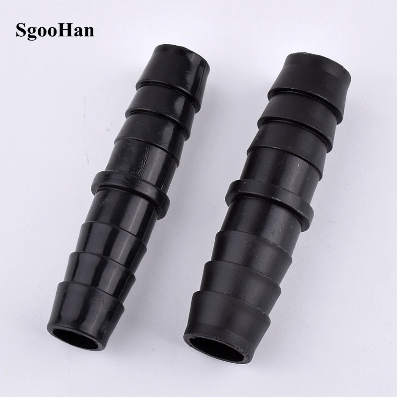 

5~200pcs 12 14mm Black Plastic Direct Connectors Aquarium Tank Pagoda Hose Joints Garden Irrigation System Water Pipe Connector