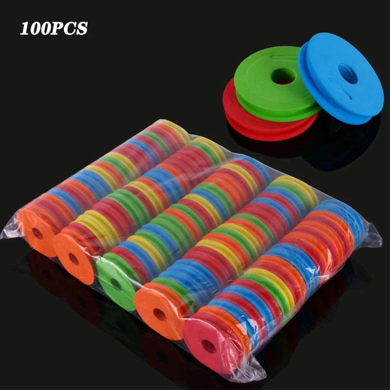 100 stücke Angelschnur Winding Board Spule Tackle Zubehör Schaum Wichtigsten Spule Tragbare Angeln Zubehör Werkzeug Liefert – Detail 3