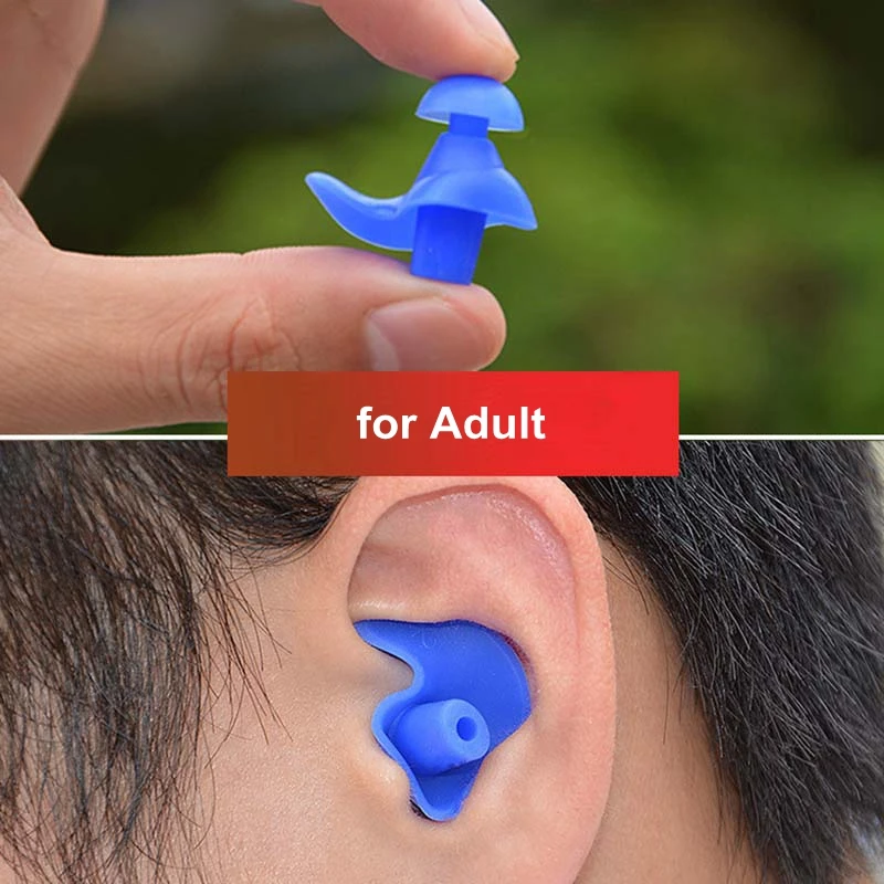 50Pairs for Child Adult Soft Silicone Earplugs for Sound Insulation Swimming Diving Waterproof Anti-Noise