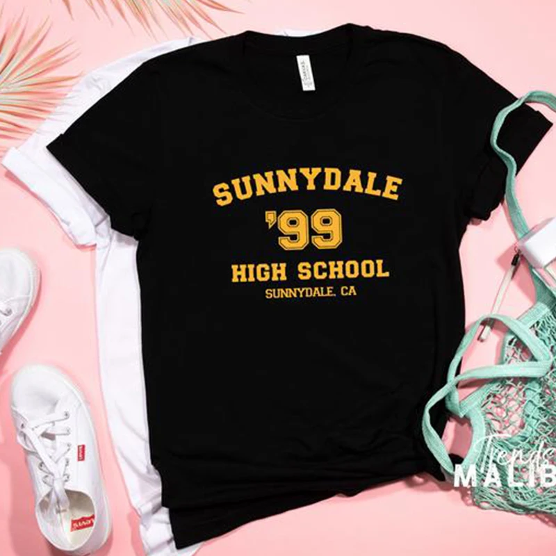 Sunnydale High School Class of \'99 Essential T-Shirt Women College Style T Shirts Teenage Gothic Tops Buffy Vampire Slayer Merch