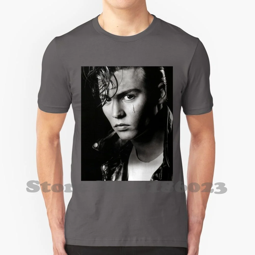 Johnny Depp Draw 100% Cotton T-Shirt Johnny Depp Crybaby