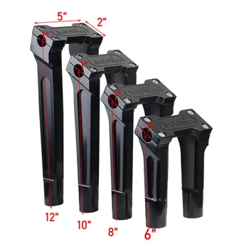 摩托車車把增高器 6 吋、8 吋、10 吋、12 吋直把式挑戰者增高器,適用於 1 吋車把,適用哈雷、印第安、雅馬哈、鈴木、本田等品牌。 6 最佳銷售 印度挑戰者 - №5