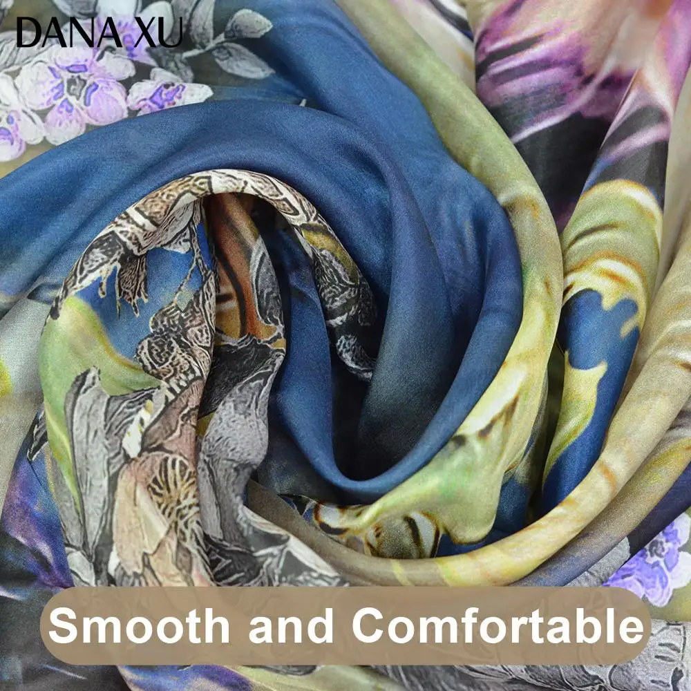 Silk Long Scarf Luxury Brand Women New Design Beach Blanket Shawl Wear Swimwear Bandana Hijab Face Shield Foulard 2020