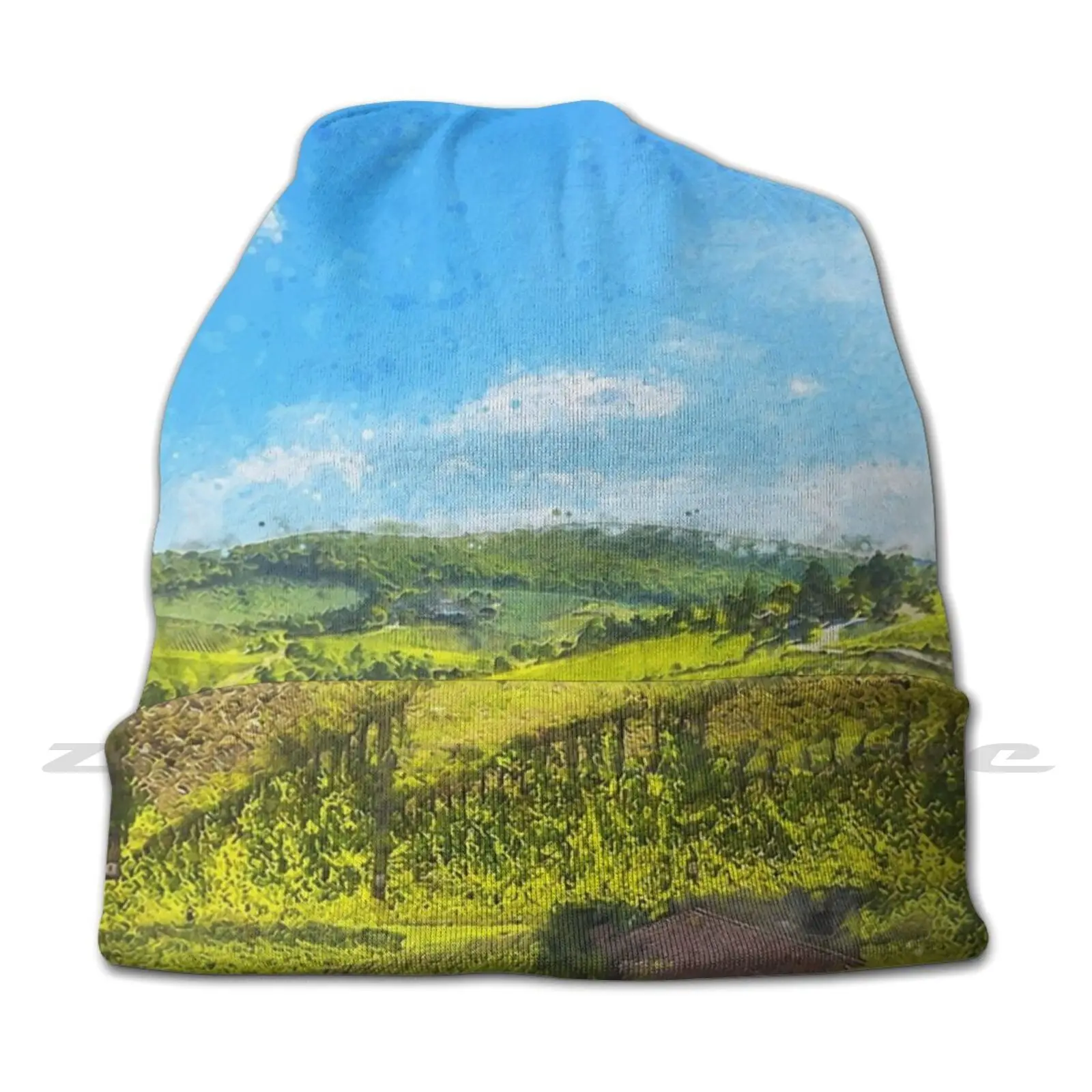 Chianti , Tuscany Diy Pullover Cap Knit Hat Plus Size Keep Warm Elastic Soft Tuscany Hills Of Tuscany Chianti Chianti Region