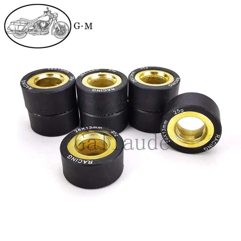 

25g 26x13mm Motorcycle Scooter AN400 Variator Roller Clutch Pulley Driven Bead For Suzuki Burgman Skywave 400cc AN400 1999-2006