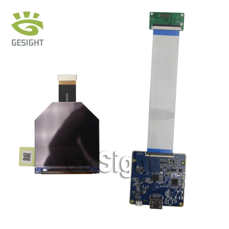 BOE 2.1 inch TFT-LCD Display 1600X1600 Resolution HDMI DP Dual Eyes Binocular Driver Board For VR AR Head Mounted  Smart Device