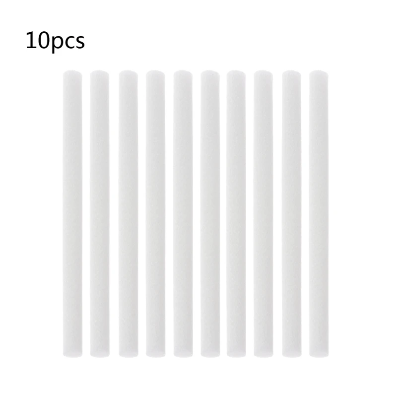 2024 New 10Pcs 10mmx170mm Humidifiers Filters Cotton Swab for Humidifier Aroma Diffuser