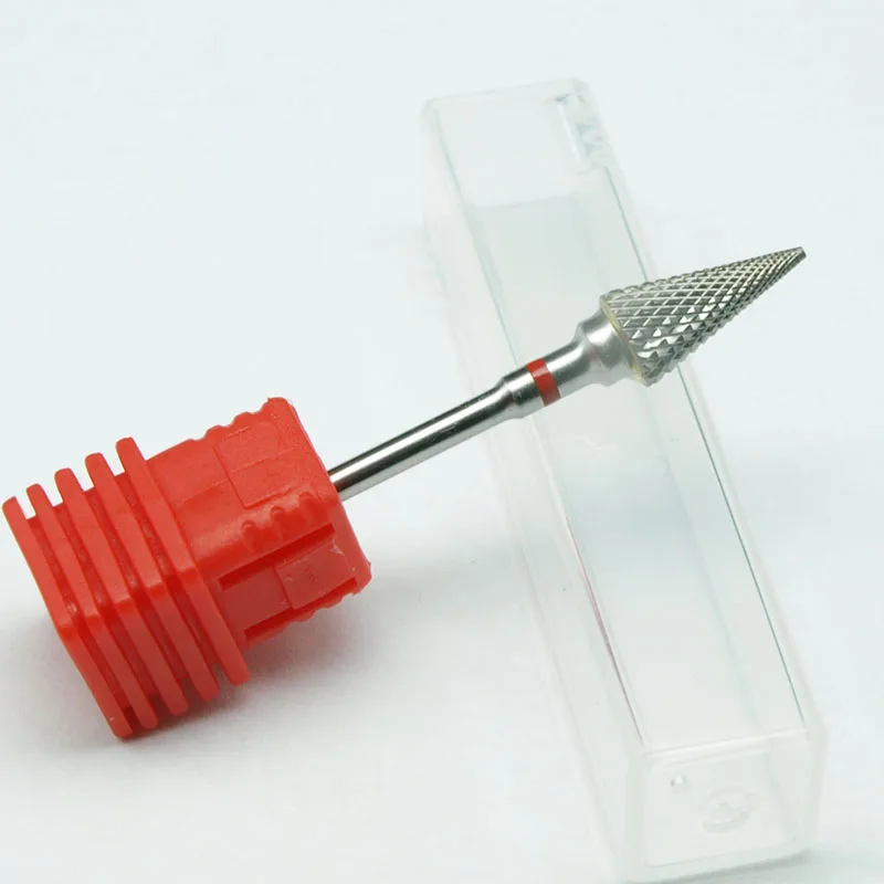 

EasyNail~ 1pcs Pro. 3/32 '' Fine Cone shape Nail Drill Bit nail file Nail Art Tools Gel remover Nail Cleaner Bit,Quality.