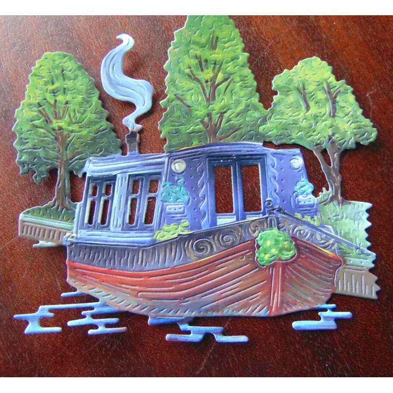 Steam Train Metal Cutting Dies Bus Tram Vintage Car Roadster Stencils For DIY Scrapbooking Decor Embossing Handcraft 2019 Die