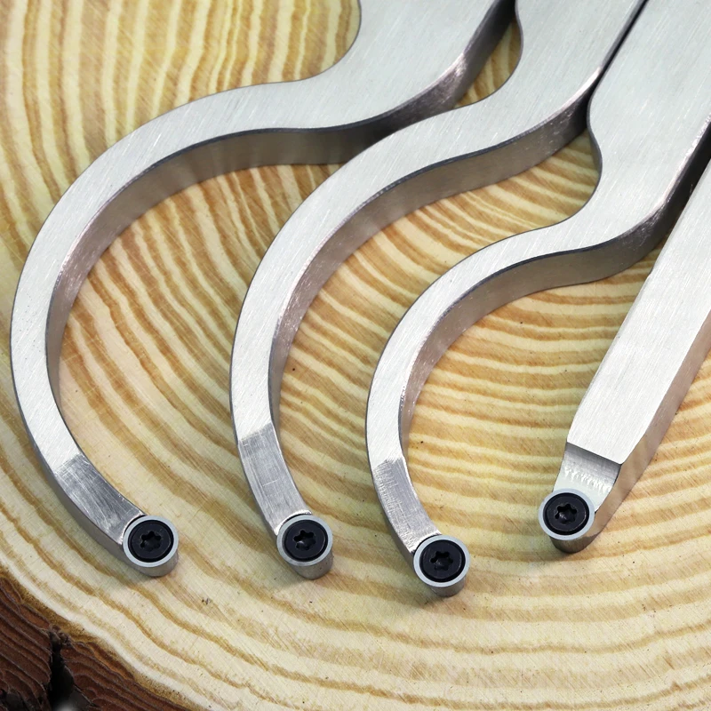 Ci5 8.9mm inserções redondas de carboneto cortadores facas substituição se encaixa para torno diy torneamento madeira finalizador ferramenta oca 5 peças