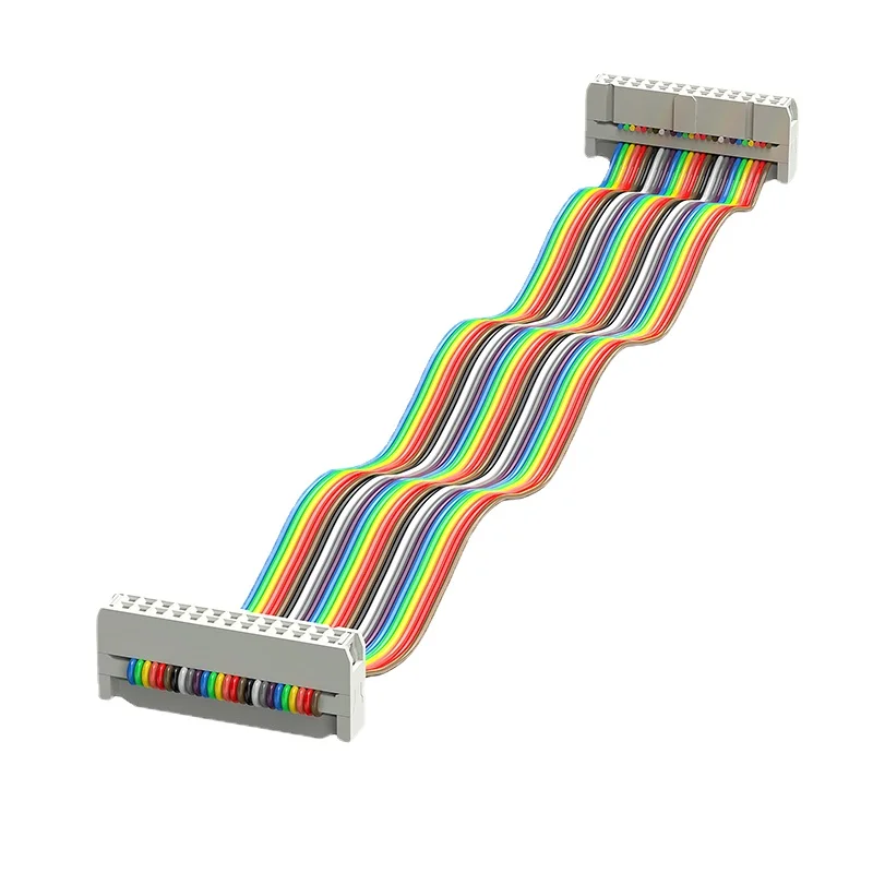 Pure Copper Color Cable 10/16/20/26/40/60 PIN Dupont Line Core Color Line Display Flat Wire Copper Pin 24AWG 28AWG