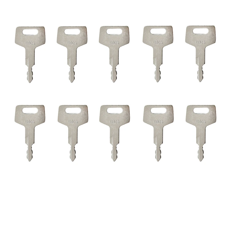 

10 Pcs H806 Key For Takeuchi Equipment Ignition Switch For Gehl Hitachi Mustang New Holland Part Free Shipping