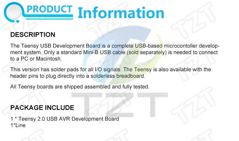 1/2/5PCS TZT Teensy 2.0 USB 2.0 Tastatur Maus Teensy für Arduino AVR ISP Experimentierplatine U-Disk Mega32u4 NEU – Detail 1
