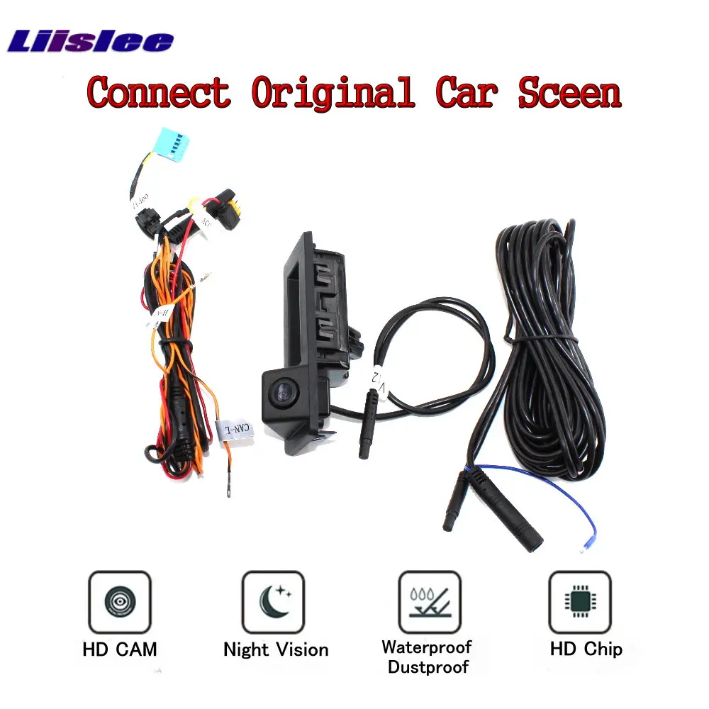 

For Audi A3 (8Y) 2020-2023 Car Parking Rear View Camera Original Screen Upgrade Reverse CAM Dynamic Trajectory Trunk Handle