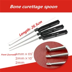 Orthopedic instruments medical gun type spine counter mouth bone curette curettage spoon curettage knife straight curved head Ao