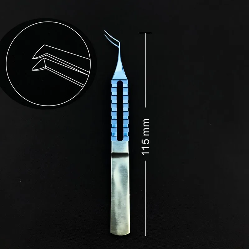 

Titanium Flat handle Ultrata Style Capsulorhexis Forcep 115mm Ophthalmic microsurgery instrument