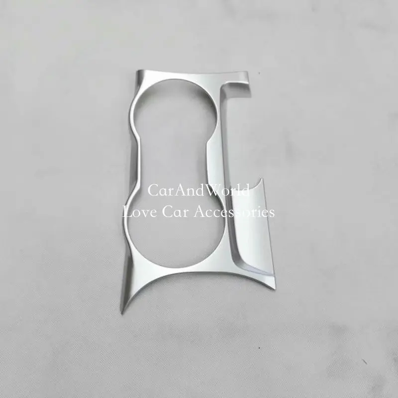 For Opel Mokka Buick Encore 2013-2019 Front Console Water Cup Holder Cover Frame Trims ABS Chrome Car-Styling Accessories