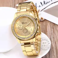 Fashionable casual wome three-eyed six stitches fashion steel belt male ladies watch lovers a undertakes to electronic wholesale