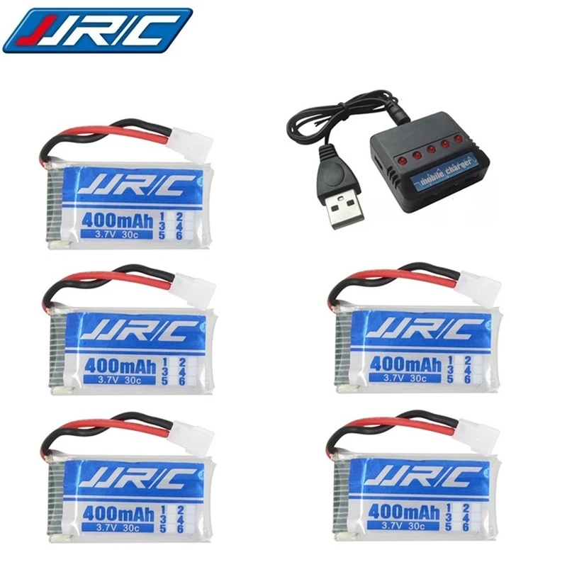 Batteria e caricabatterie originali 3.7V 400mah 30C batteria ricaricabile per JJRC H31 RC pezzi di ricambio batteria Lipo 3.7V per JJRC H31