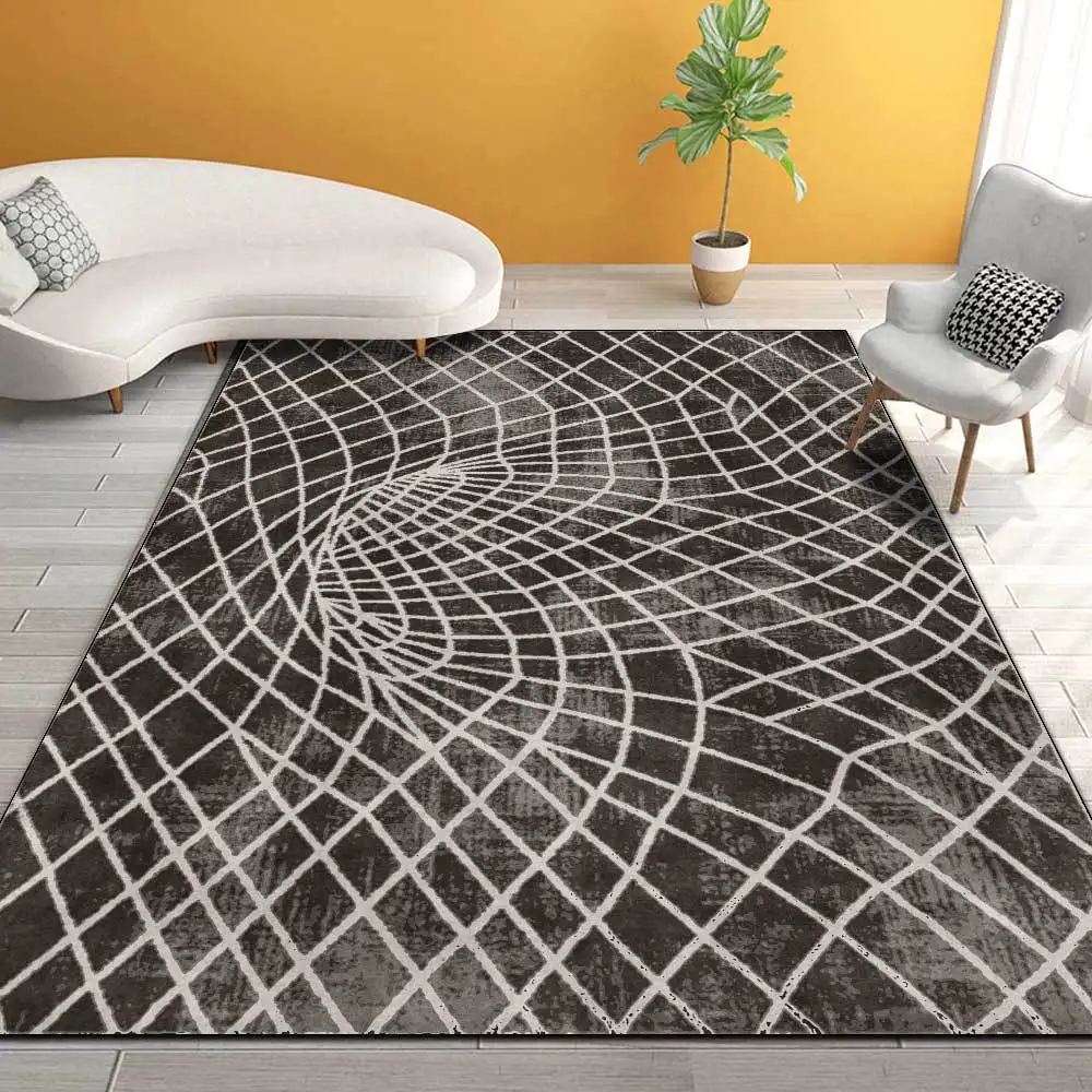 

Nordic Modern Abstract Ink Rug Home Decoration Big Carpets for Living room Bedroom Large Area Rugs Bedside Table Study Floor Mat