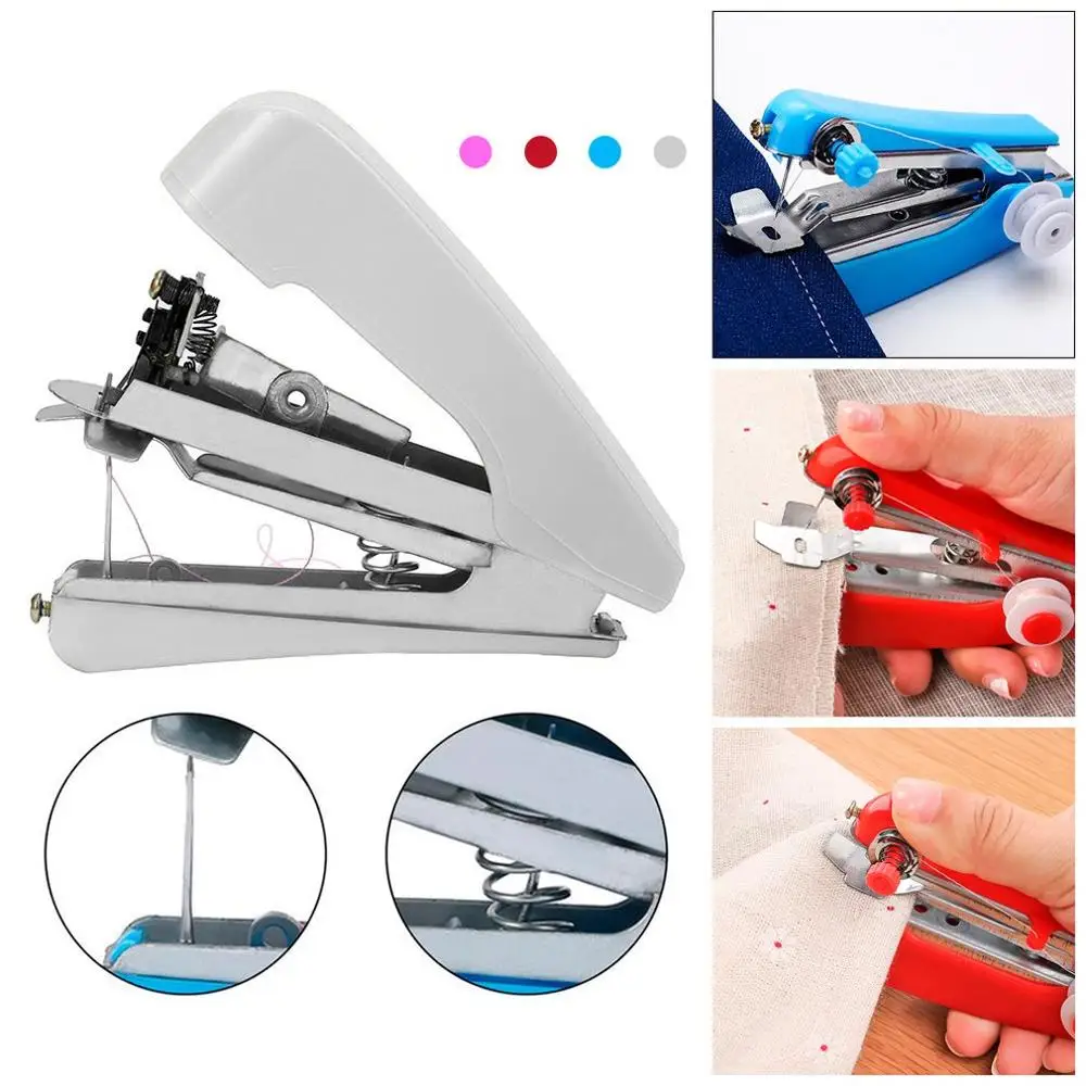 2022 New Arrivel 1pcs  Mini Travel Use Popular New Portable Cordless Mini Handy Hand-Held Clothes Fabric Sewing Machine