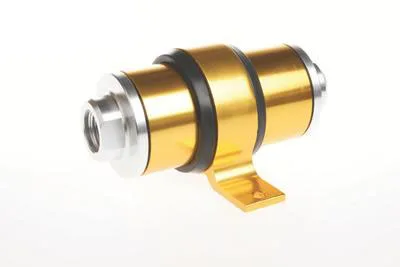 An 6 8 10  High Flow Aluminum Fuel Filter For Motorsport Rally Racing BRACKET Gold