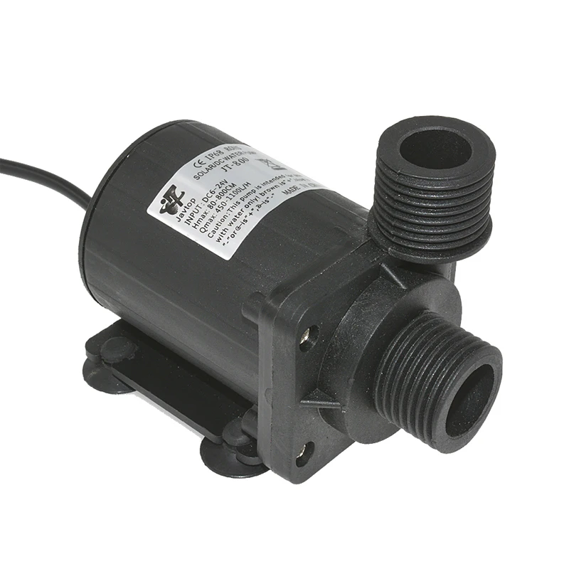 Dc12V24V Dc Motor Hot Water Circulation Pump Solar Brushless Motor Pump Silent Submersible Pump 800L/h