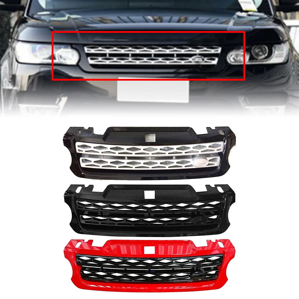 

For Land Rover Range Rover Sport L494 2014 2015 2016 2017 Front Upper Grille Grill ABS Exterior Moulding Car Styling Accessories