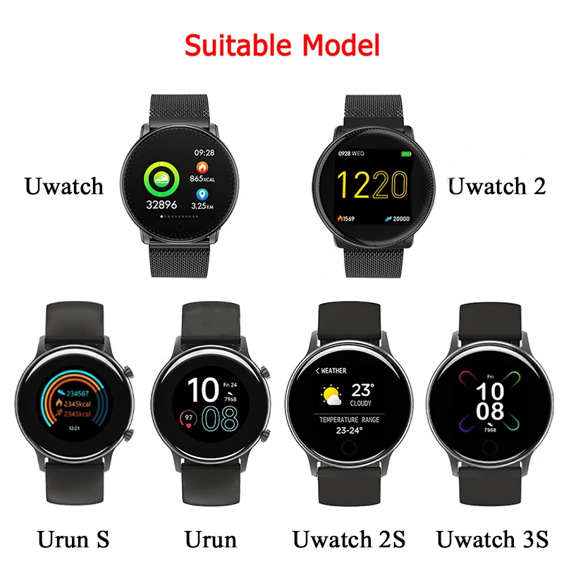 Ремешок из нержавеющей стали для Umidigi Uwatch 2S/3S, металлический браслет для Umidigi Urun/Uwatch, аксессуары для умных часов, регулируемая петля