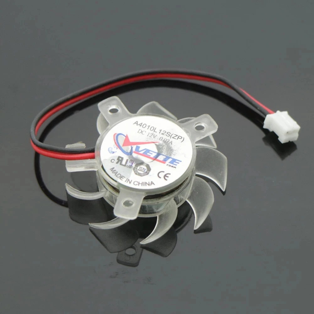 Vette A4010l 12S (Zp) Dc 12V 35Mm 25X25X19Mm Dc 12V 0.07a 2Wire 2pin 4010 Grafische Kaart Fan