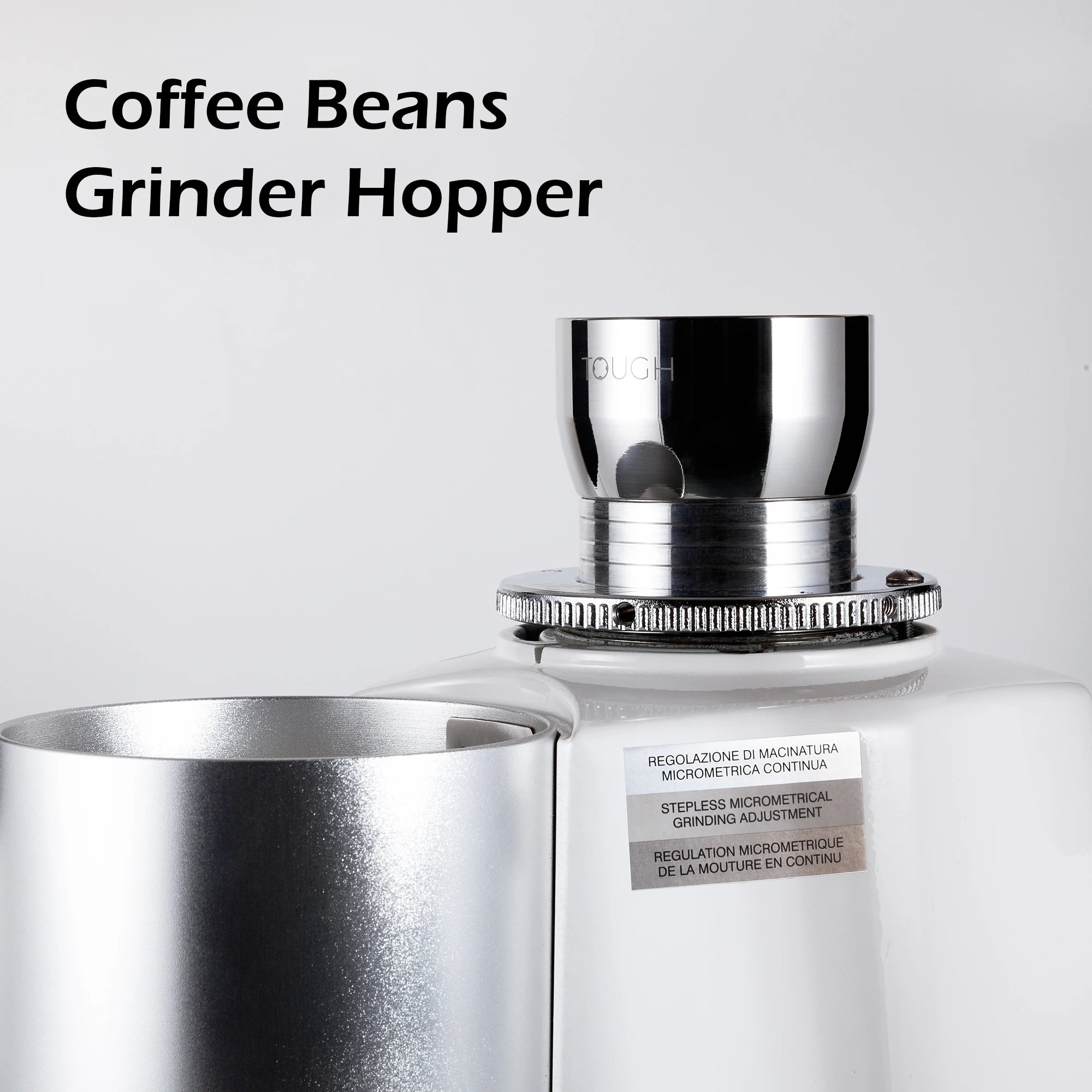 Coffee Beans Grinder Hopper For Mazzer SJ Mini HEYCAFE JX600 HC600 FAEMA 900N 207 Household Stainless Steel Coffee Accessories