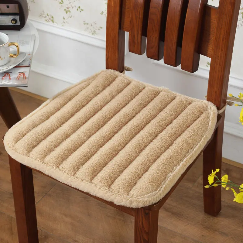 Hoof Chair Seat Cushion Pure Colour Dining Chair Cushion Home Decor Pad Sofa Seat Cushion Back Of Car Chair Pad Plush Fart Pad